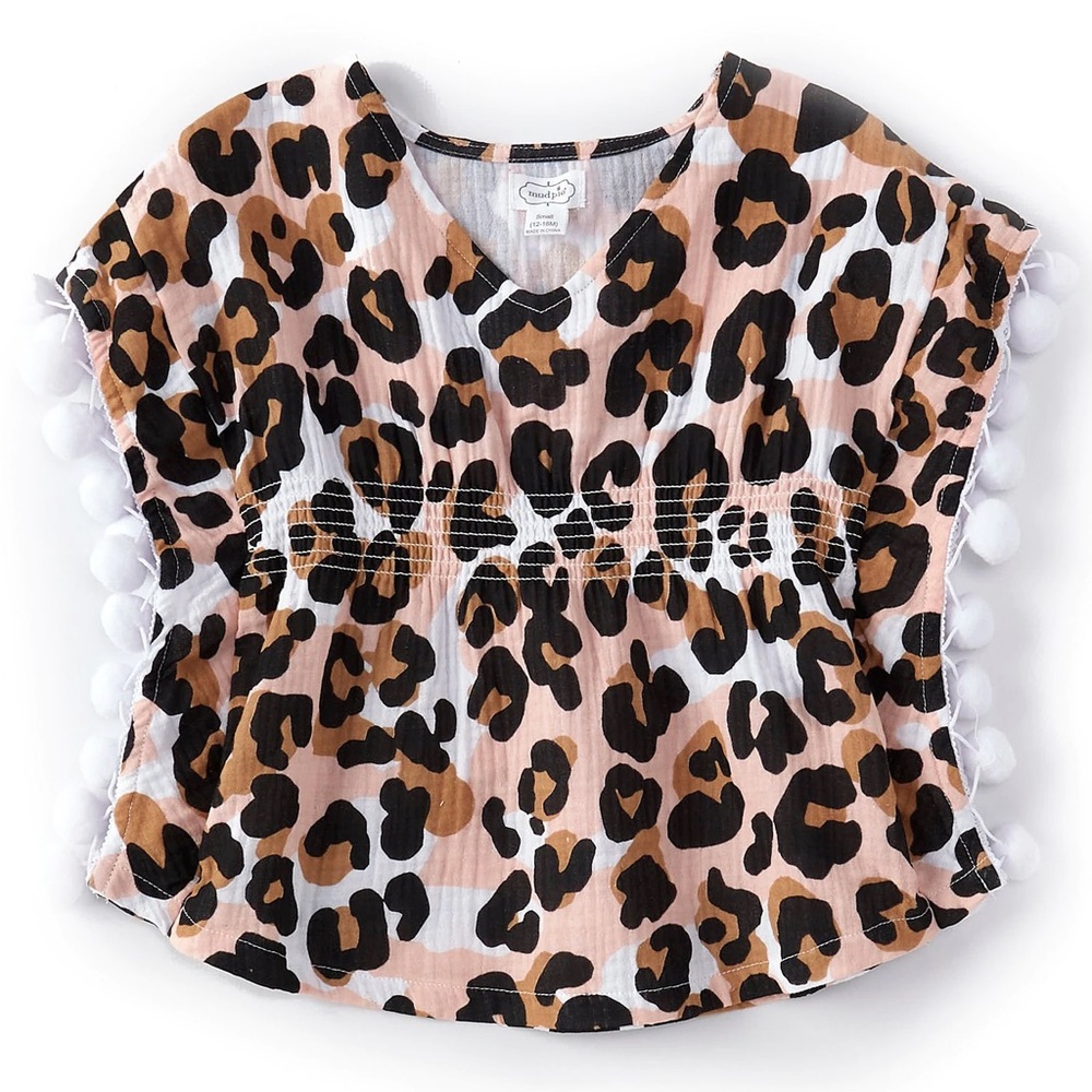 12-18M | New Mud Pie leopard swim cover dress
